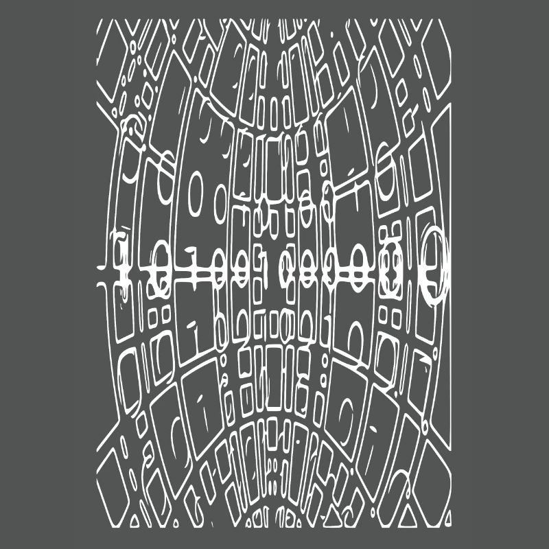 Code binaire Abstrait (blanc)