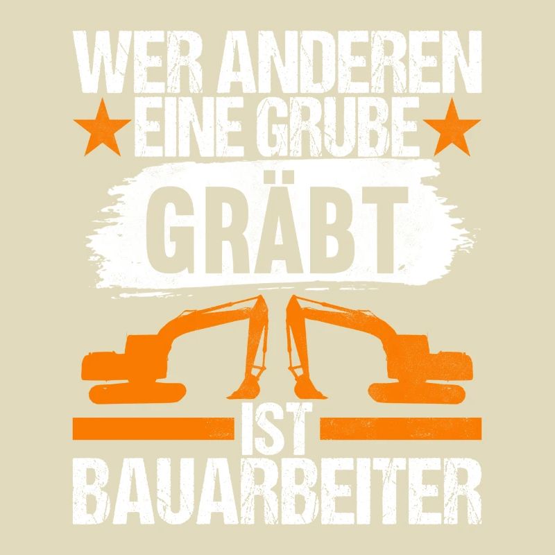 Baustelle Bagger Baggerfahrer