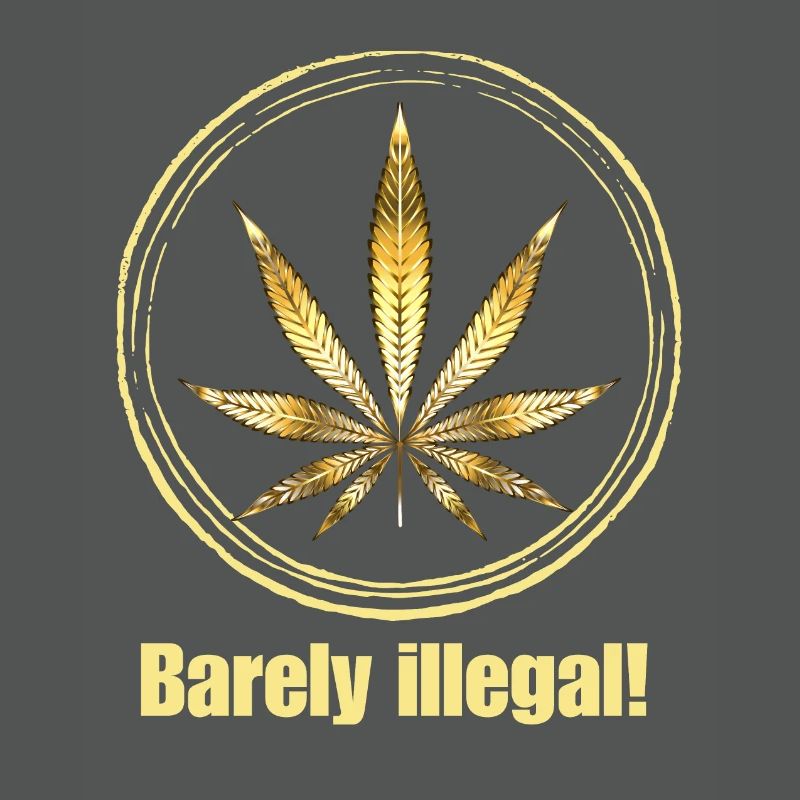 Barely illegal! - Marijuana Blatt