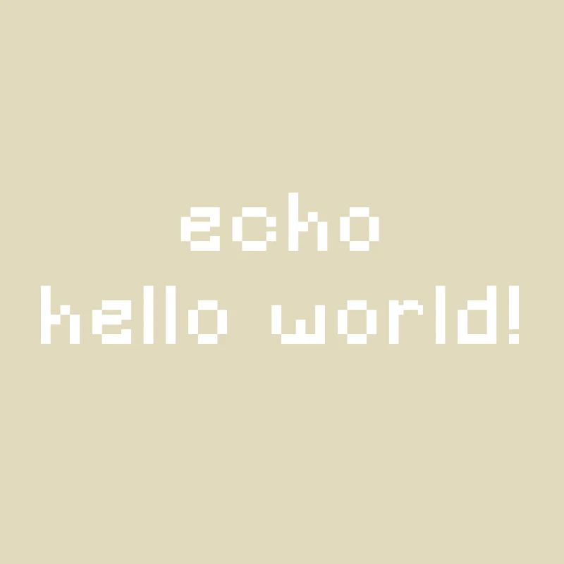 ITler - echo hello world - CLI CMD