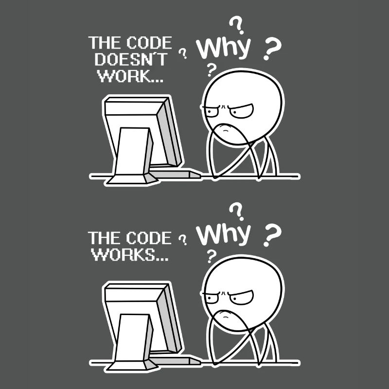 Lustiger Programmierer-Code funktioniert, warum Meme