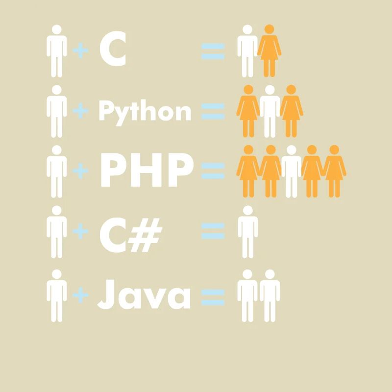 Codage du programmeur Java C Python Php