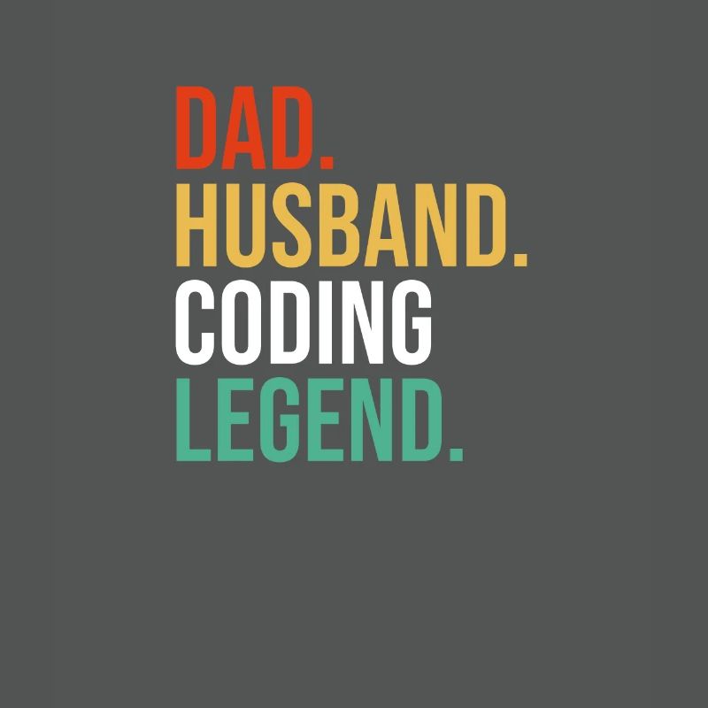 Mari Père Papa Coder Codage Informaticien