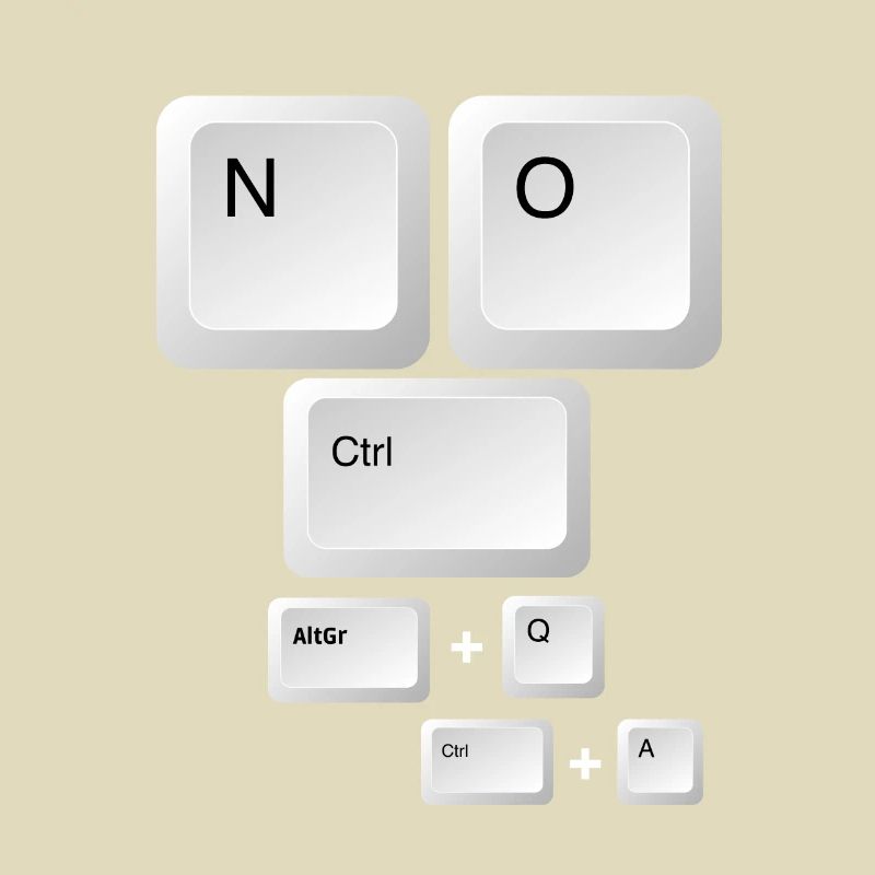 Pas de Ctrl @ toute la blague du clavier