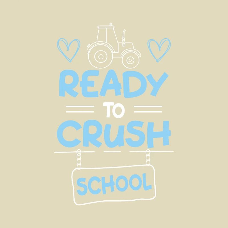 First Class Students Ready To Crush School Tractor