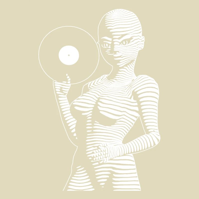 Techno Alien Girl with control panel in hand.