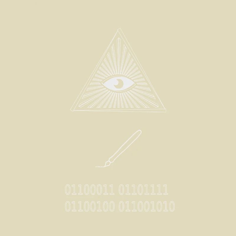 Auge schreiben Code Computer Programmierer Hipster Geek
