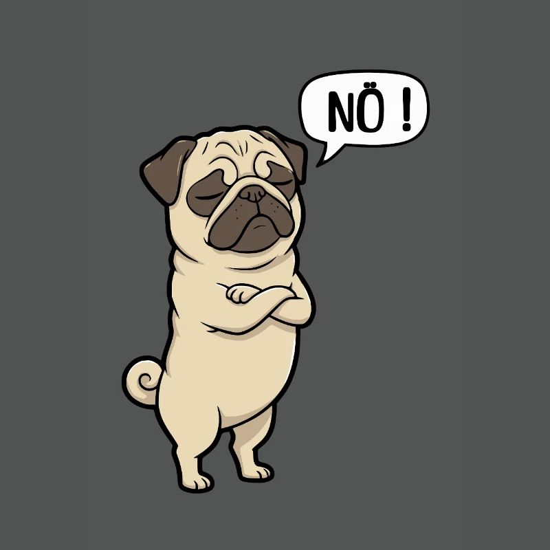 NÖ Pug Eigensinniger Mops-Charme