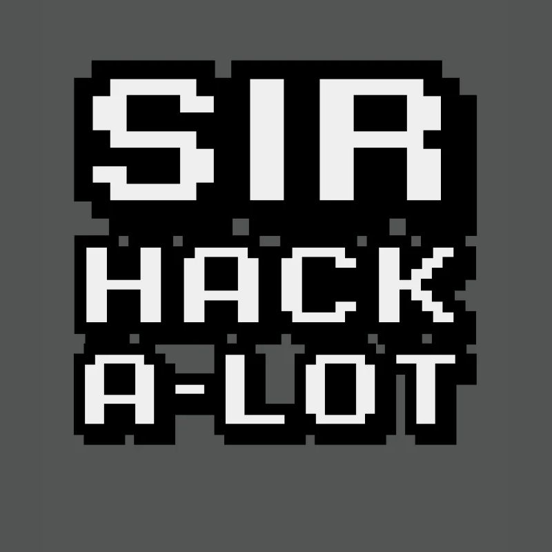 Computer hacken und Pixel-Kunst Sir Hack A Lot