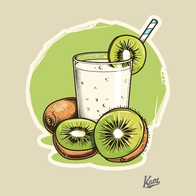 Kiwi milkshake: Drink fruit, be wild!