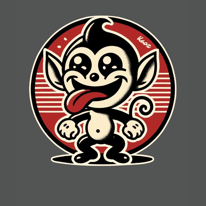 Cheerful little rascal monkey