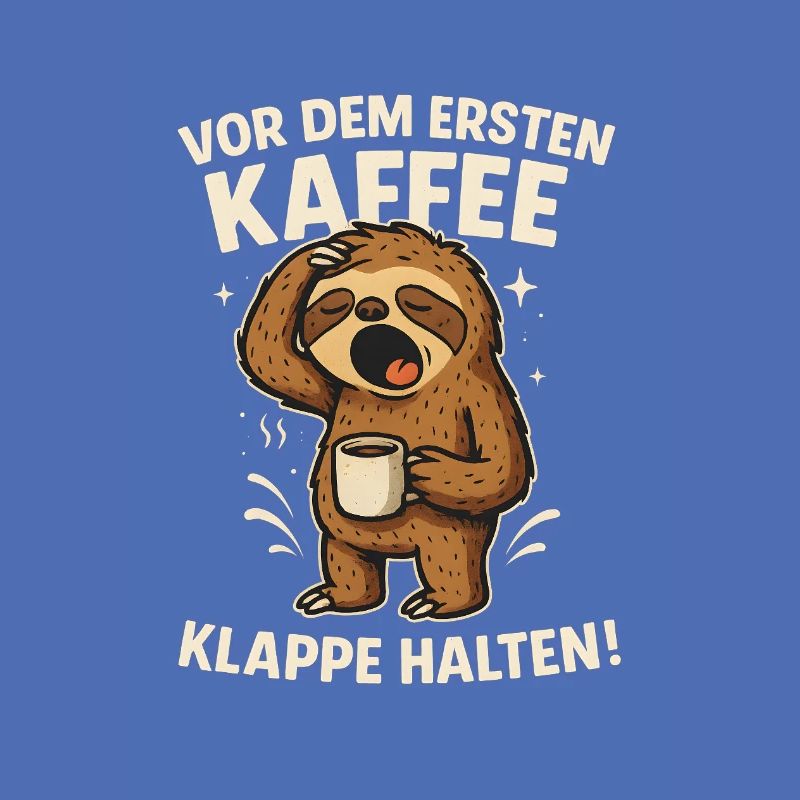 Sloth Coffee Shut Up Keep Work Office