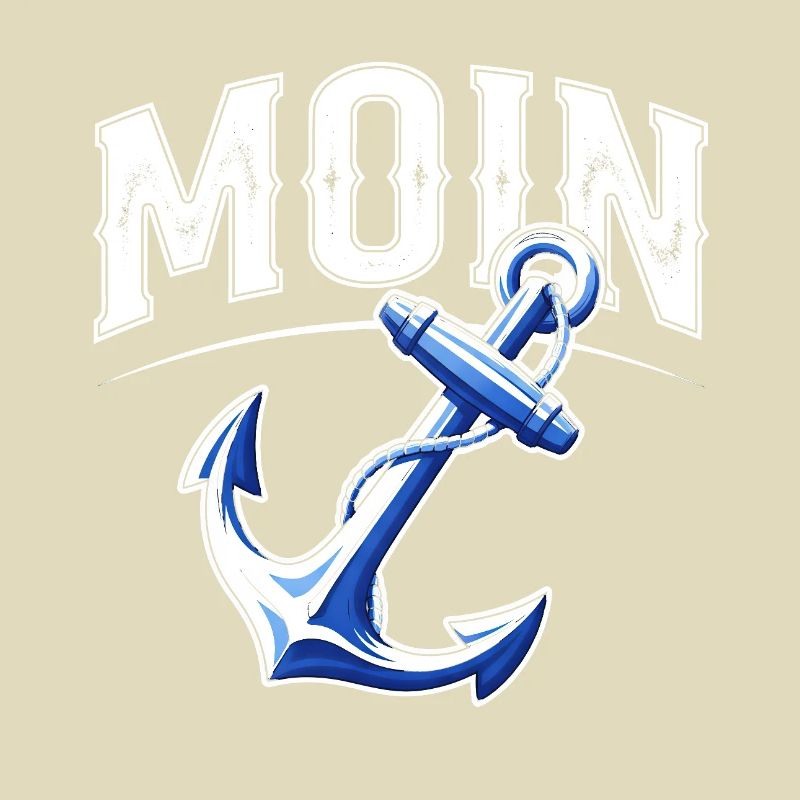 Moin Anker Maritime North German Greeting