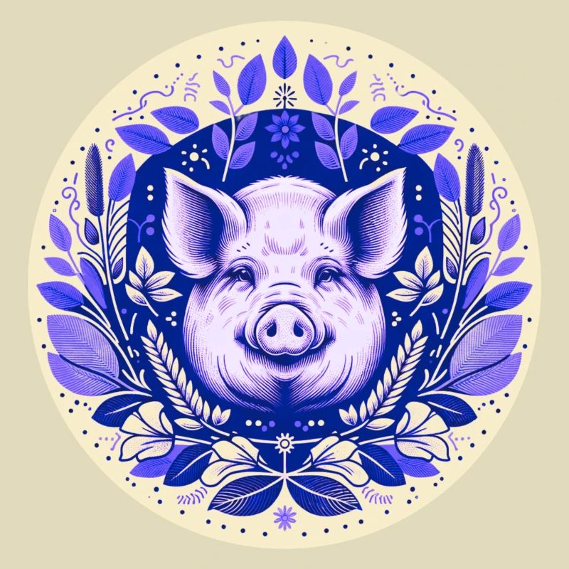 Cochon en grès