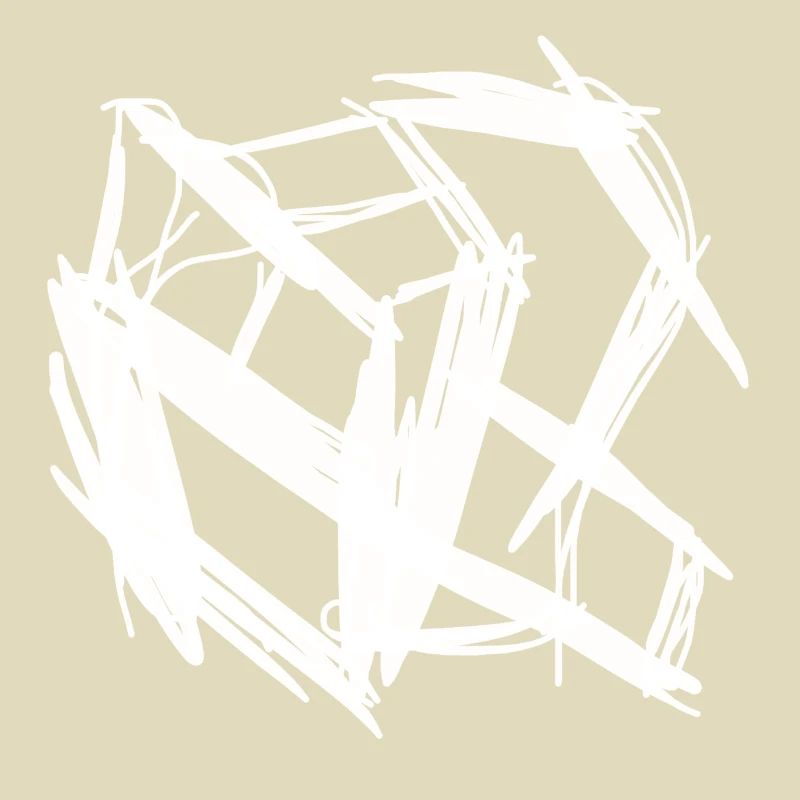 Abstraction blanche : le cube blanc