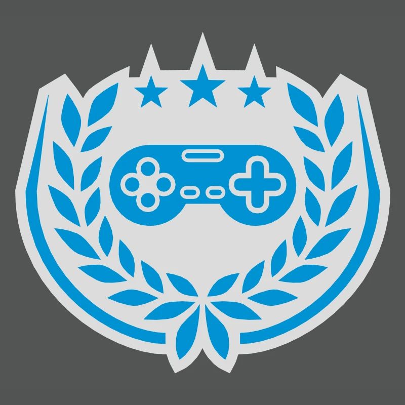 Controller Retro Sterne Lorbeerkranz