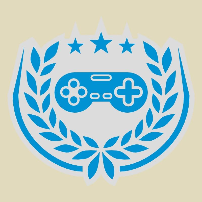 Controller Retro Sterne Lorbeerkranz