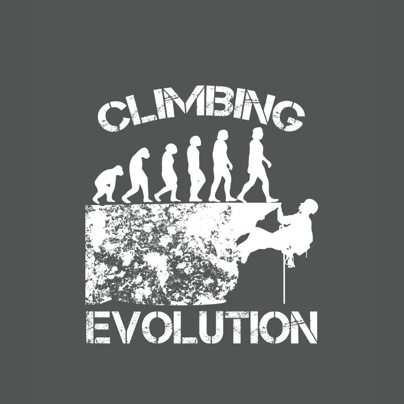 Klettern Berge Kletterer Geschenk · Evolution