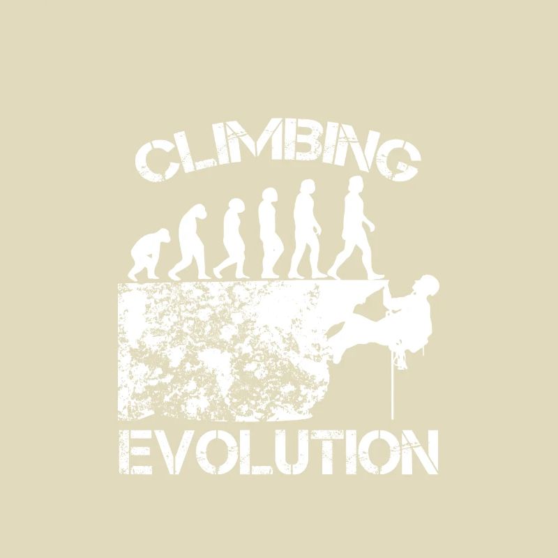 Klettern Berge Kletterer Geschenk · Evolution