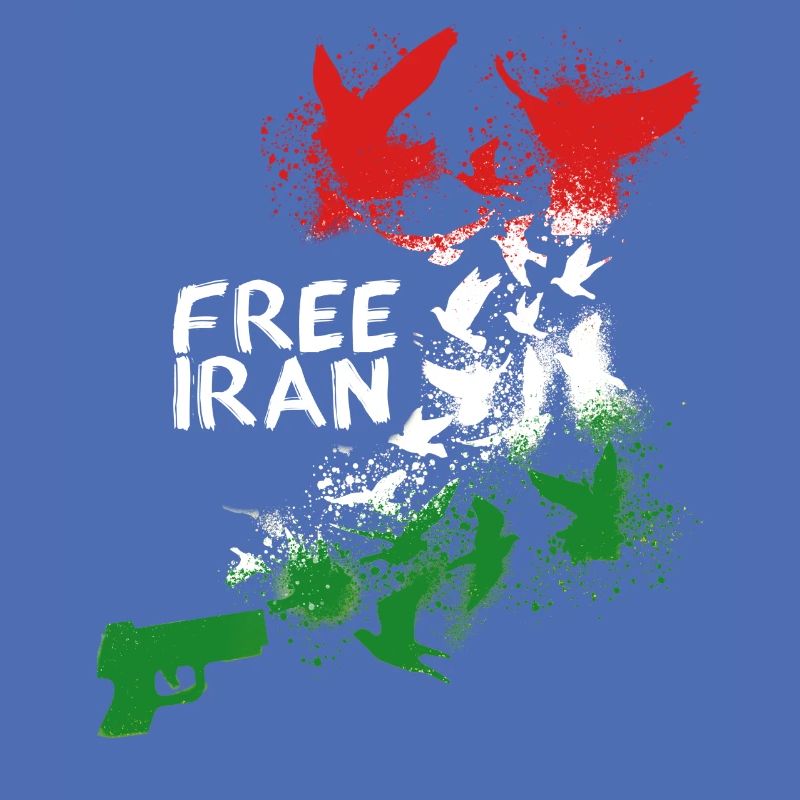 Iran libre, liberté, iran, Iran libre, drapeau, oiseaux,