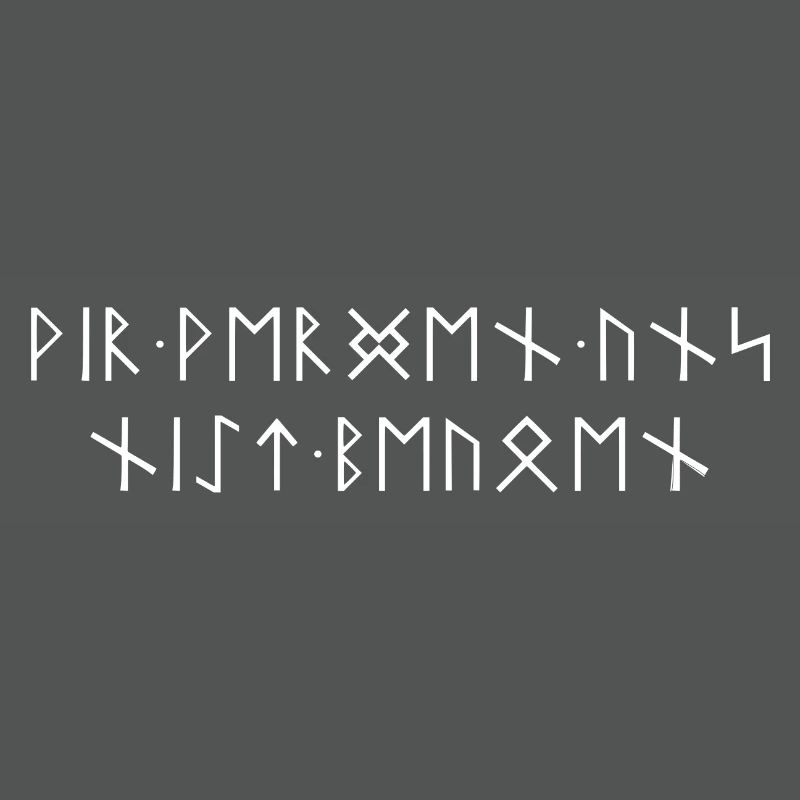 We will not bow to runic script Teutons