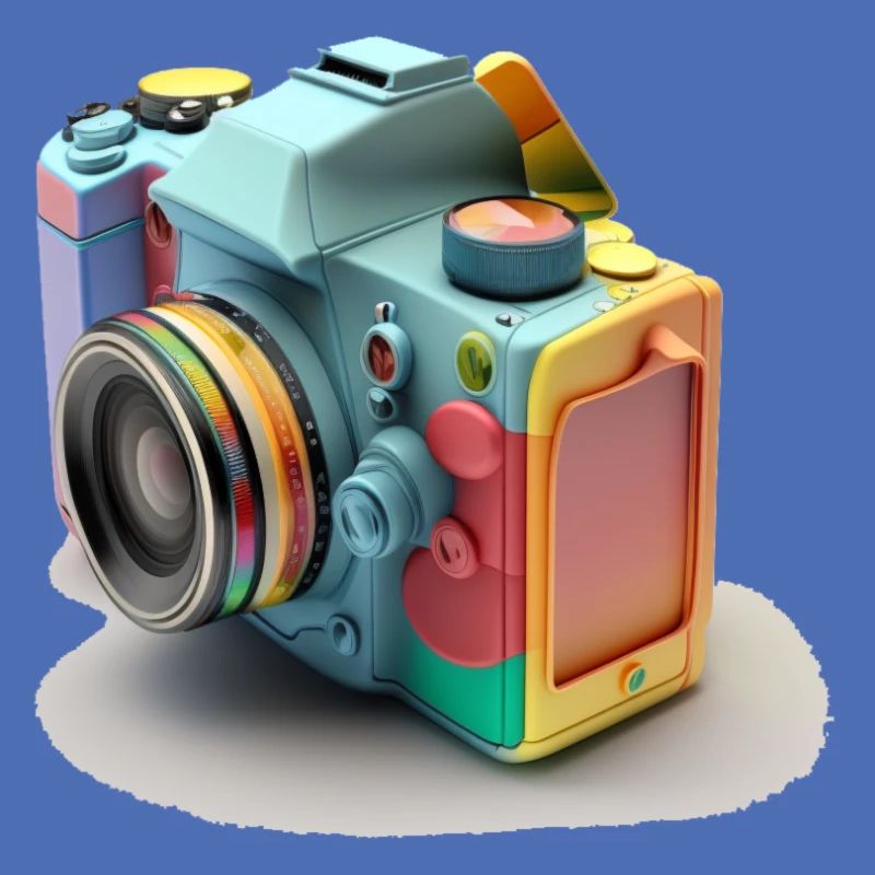 Conception de caméra multicolore et de pellicule