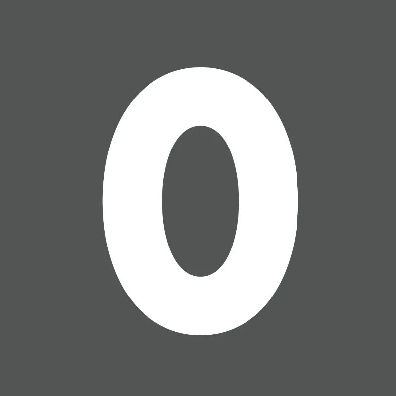 Zahl 0, Nummer 0, 0, Zero, Number Zero, Null