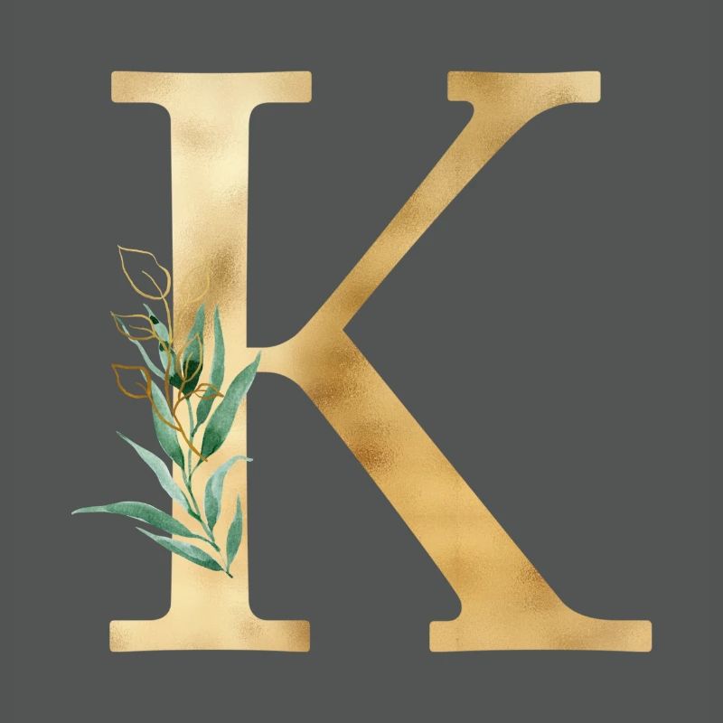 Customizable Monogram K Botany