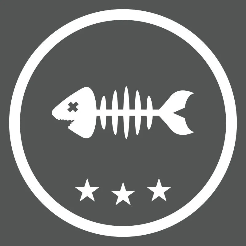 Fisch Symbol Knochen Gräte