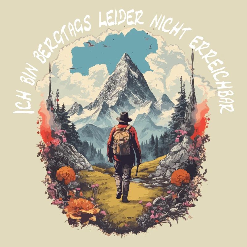 Wandern oder Klettern in den Bergen
