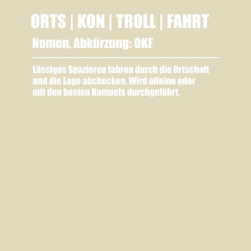 Ortskrontrollfahrt OKF Definition