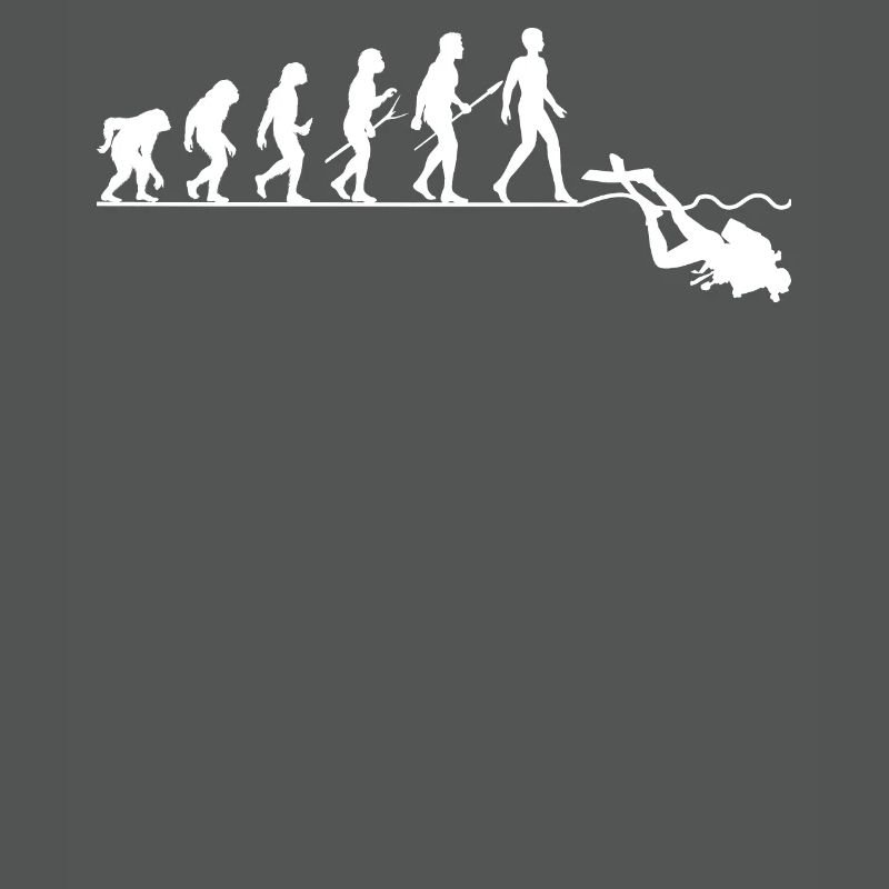 Tauchen Evolution Taucher Lustig Geschenk