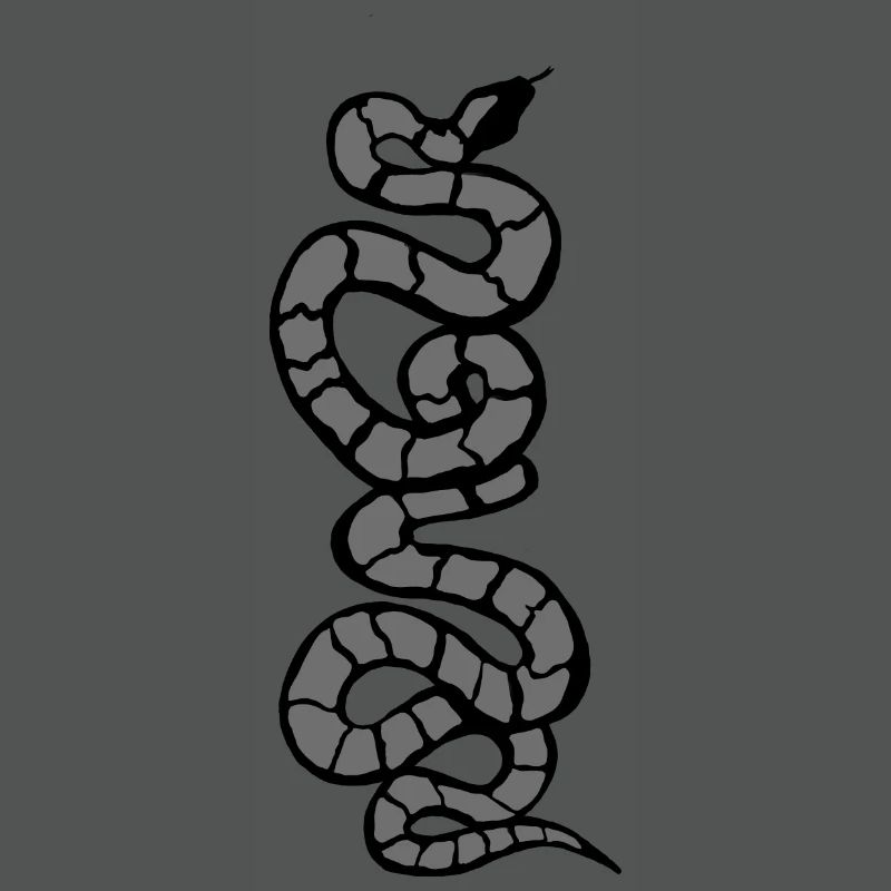 Schlange Python grau