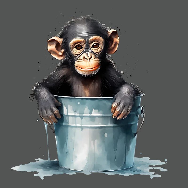 Monkey seeks cooling