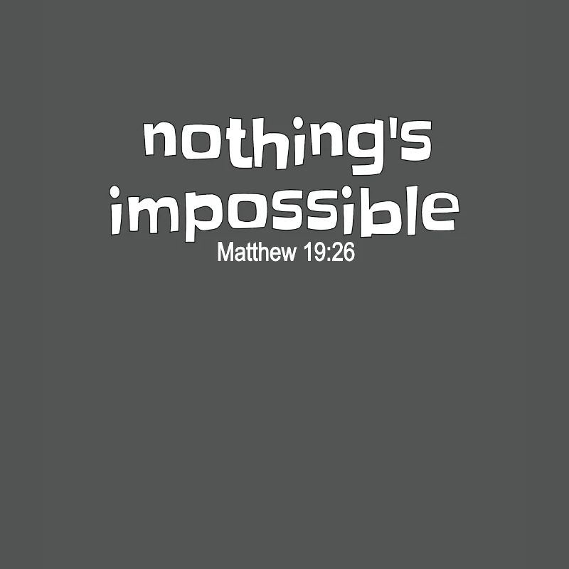 Conception chrétienne - Rien n'est impossible, Matthew