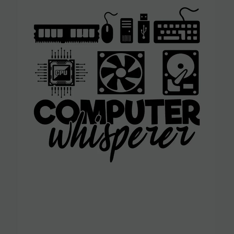 Computer Whisperer IT Techy Herren-Tech-Support