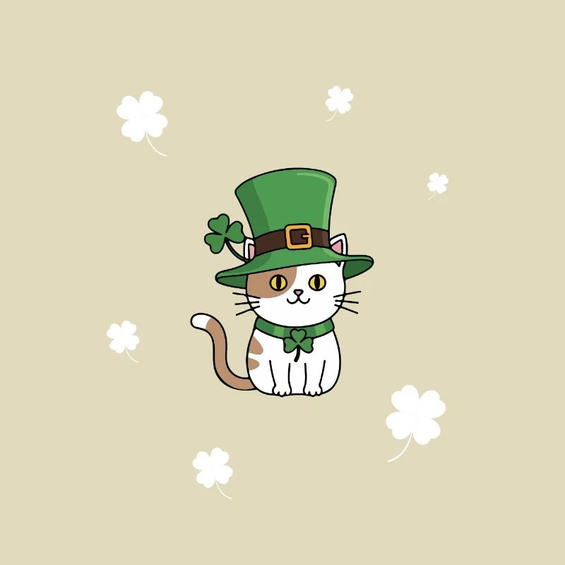 Chat de la Saint-Patrick