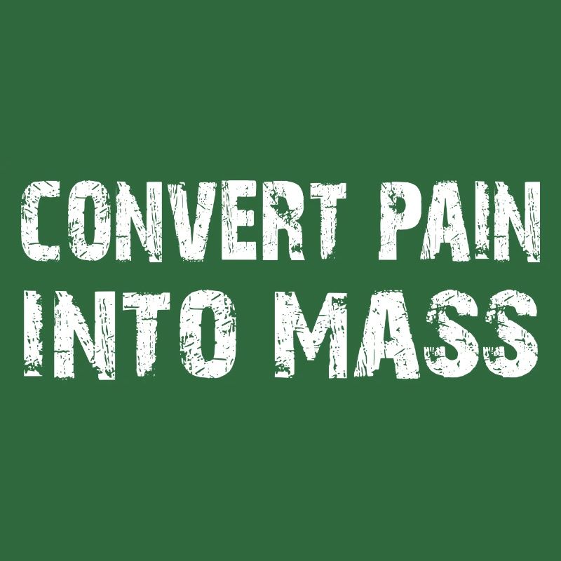 Transformez la douleur en masse. Conception de musculation