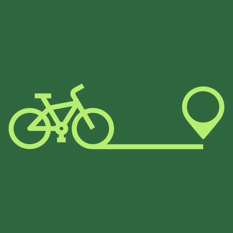 Bicycle with Map Pointer
