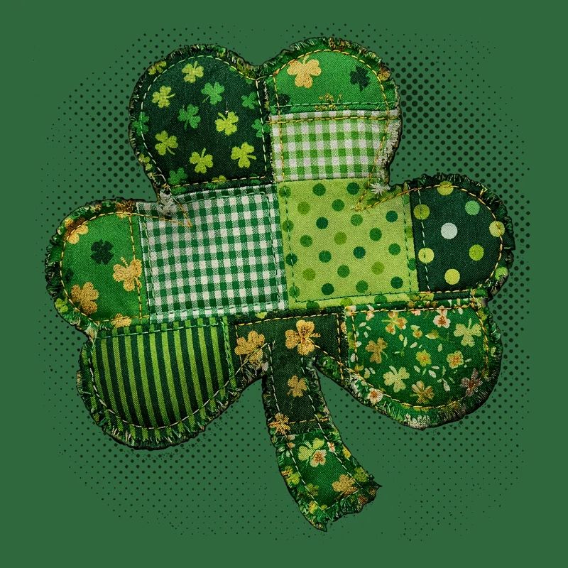 Trèfle – St. Patrick vintage en patchwork