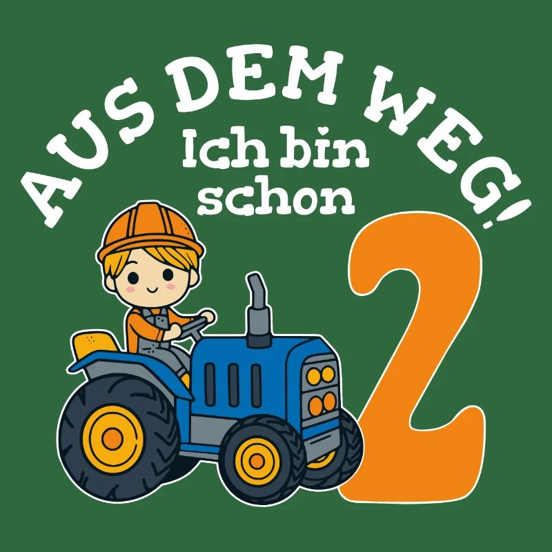 2. Geburtstag Traktor Junge