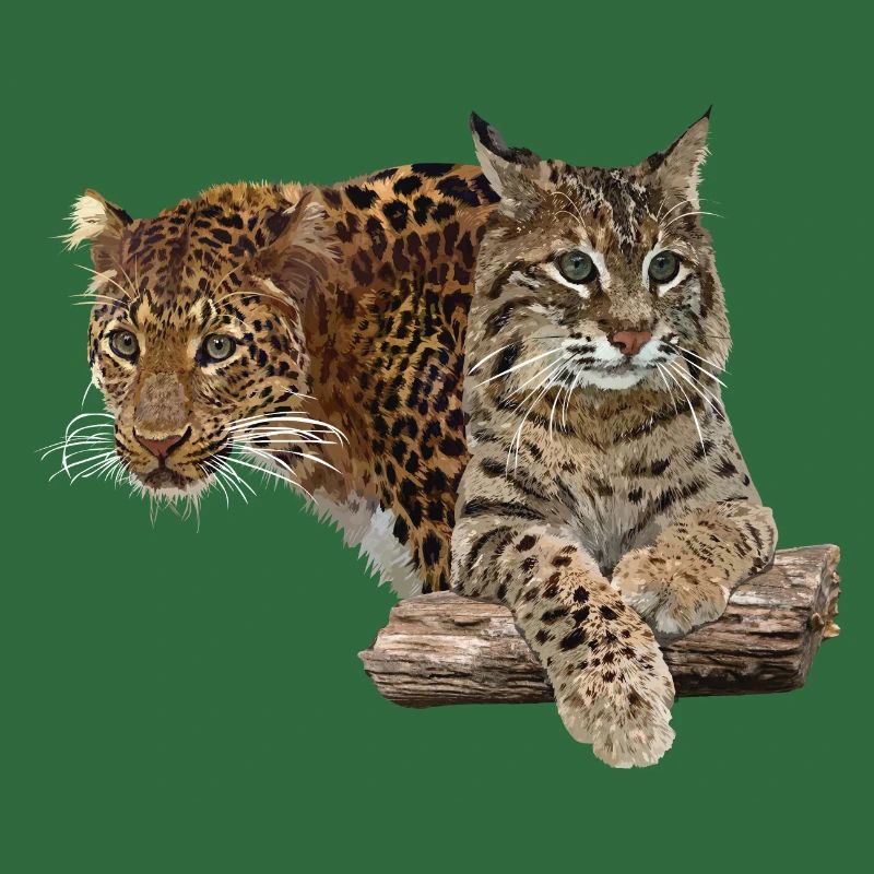 Leopard and lynx
