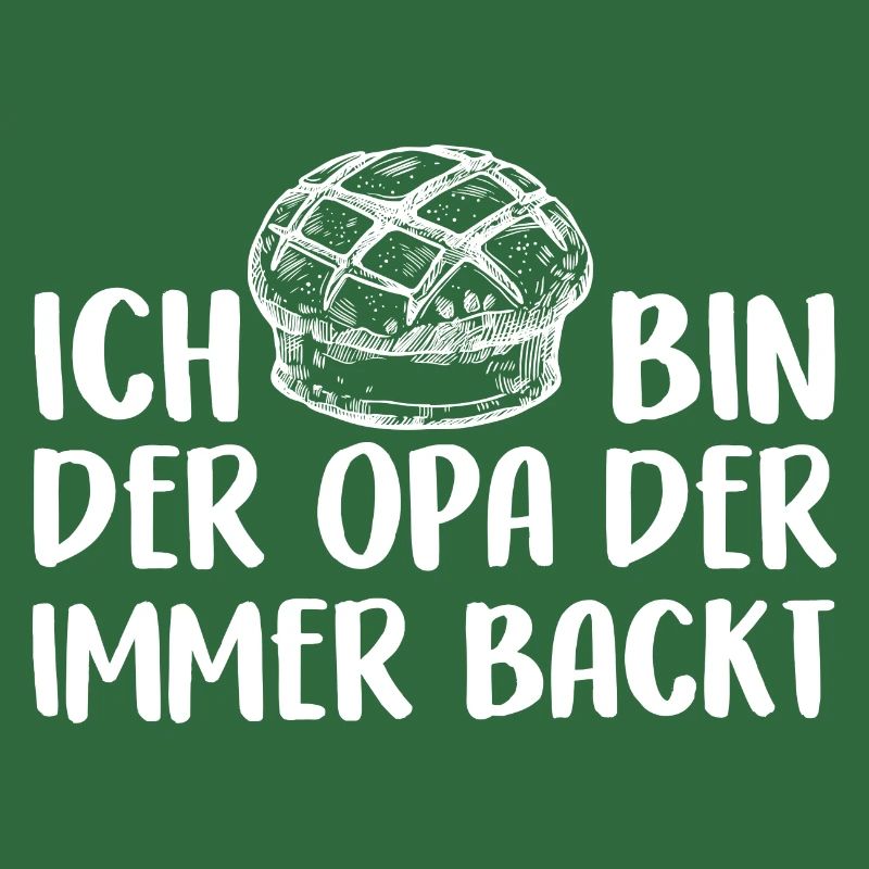 Der Opa backt Brot