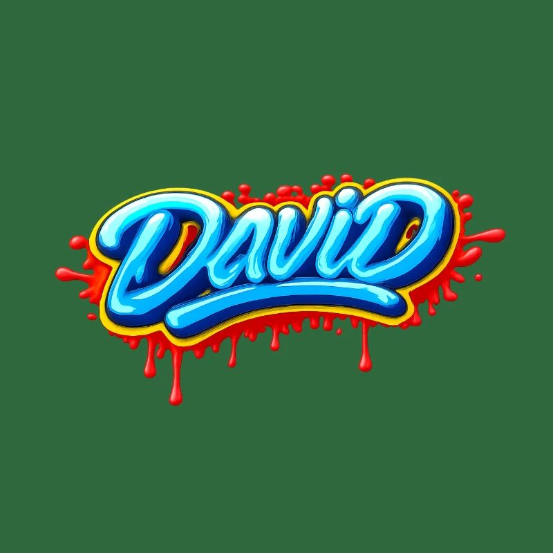 GRAFFITI NAME DAVID  FOR  PERFECT GIFT PRINTABLE 
