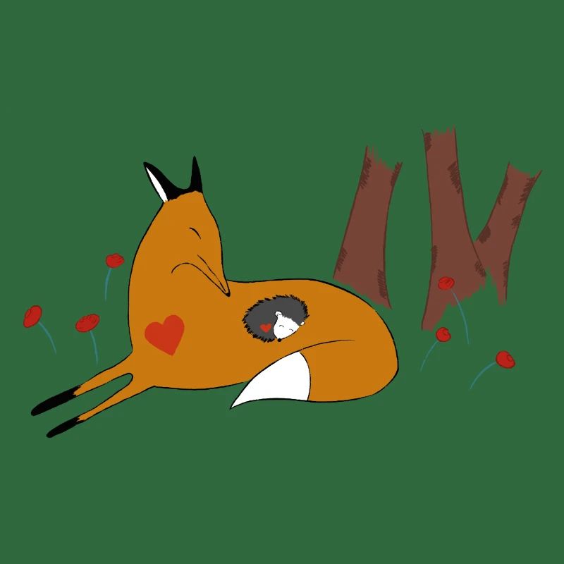 Fuchs und Igel
