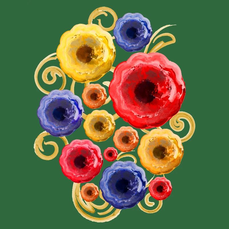 Bunte Blumen (Wasserfarben)