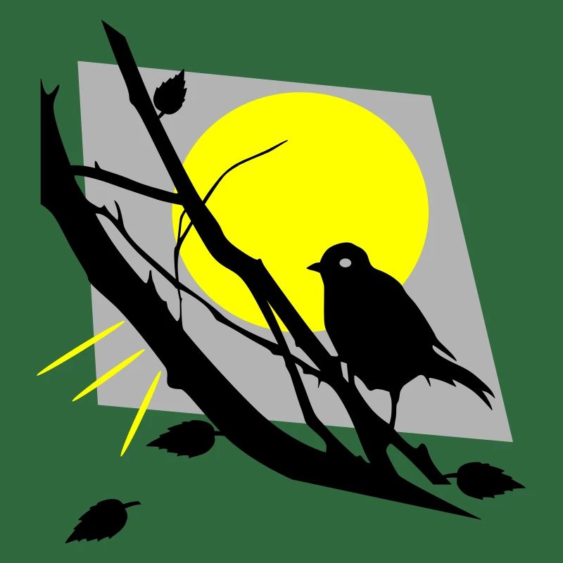 Vogel mit Sonne