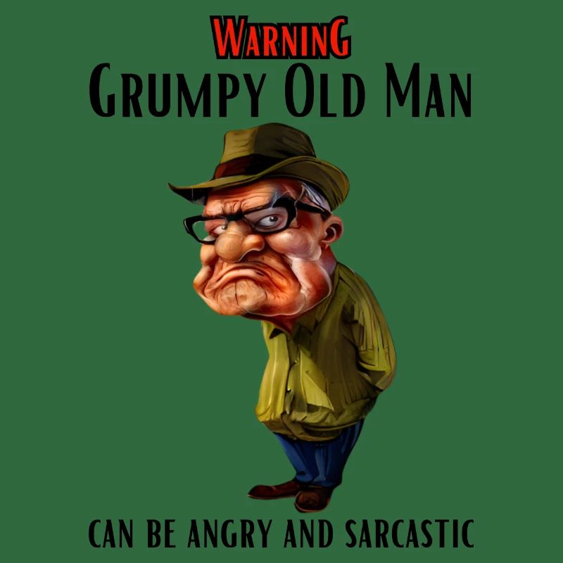 Warning Grumpy Old Man