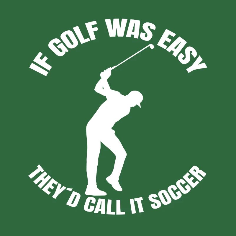 Golf Golfspielerin Golfschläger Spruch Golfball