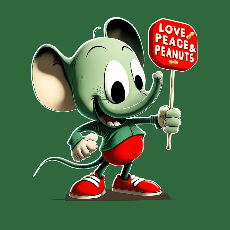 Elefant Love Peace Peanuts 2